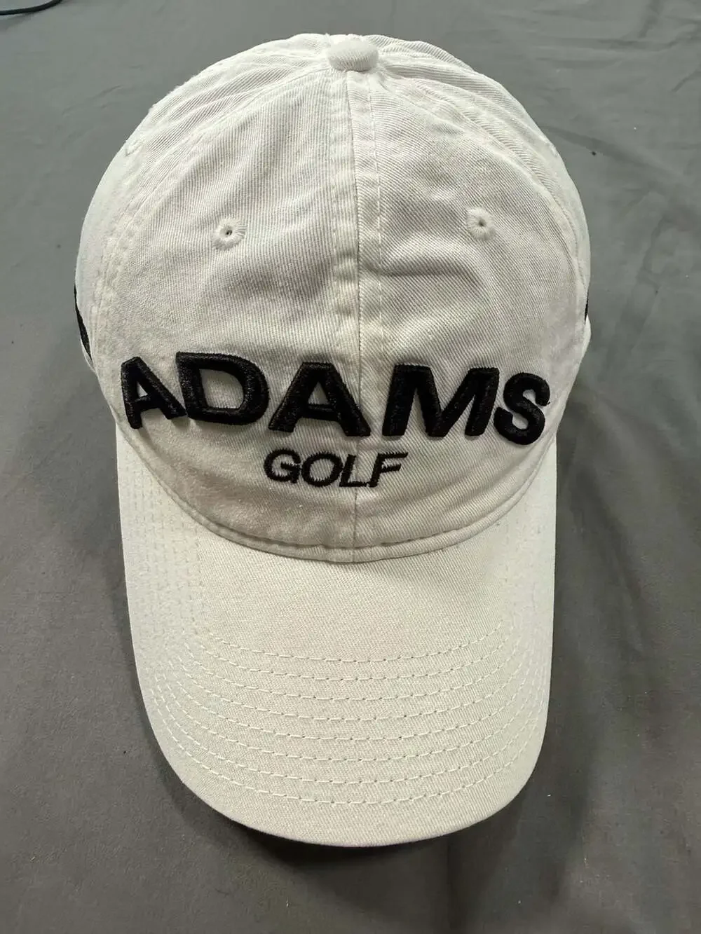 Adams Golf Fast 12 White Adjustable Hat New Era Cap Embroidered Golf